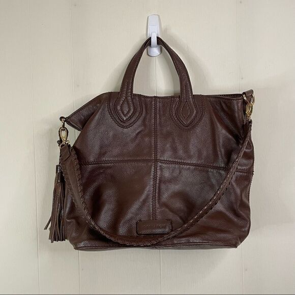 Isabella Fiore Leather Tassle Shoulder Bag - Picture 1 of 6
